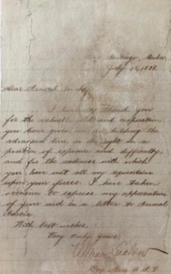 Manuscrito de carta dirigida al general Sánchez por William Ludlow - Imagen 1 de 6