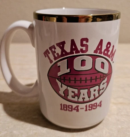 Vintage Texas A&M coffee mug - Celebrating 100 years of football 1894 - 1994 Cover