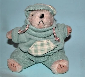 Russ Berrie plush jogger bear #1874 NEW 5 in retired, sweat suit, all occasion - Picture 1 of 4