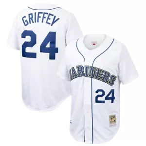 Seattle Mariners Ken Griffey Jr Mitchell & Ness White 1989 MLB Authentic Jersey - Picture 1 of 3