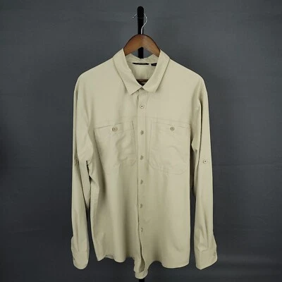 Camisa CC Filson Para Hombres Grande Bronceada Arena Ultra Ligera Pesca Exterior Secado Rápido Informal Foto 1 de 4