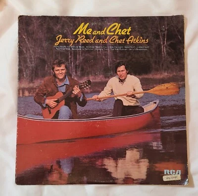 Vintage LP Record Jerry Reed & Chet Atkins: Me & Chet RCA 1972 Guitar Duets - Image 1 of 4