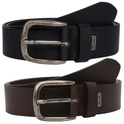 Lloyd Herren Büffelleder Belt 174 schwarz oder braun Ledergürtel Made Germany