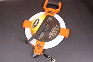 Keson Heavy Duty Fiberglass Blade Measuring Tape 100m. Metric OTR100M - Picture 1 of 7