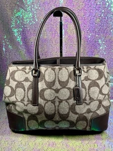 Coach Rare Wool Tote - Picture 1 of 5