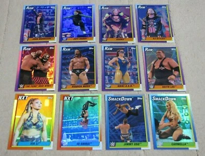 2021 Topps Heritage WWE Rainbow Foil Parallel Inserts (Pick Choose Complete) - Image 1 of 2