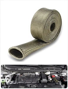 Heat Shield Sleeve Fuel Line 1" Auto Hose Spark Plug Wire Cover Protectors Boots - Picture 1 of 8