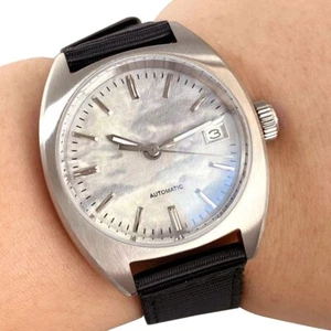 Reloj automático para hombre Turtle NH35A buceo 200 m esfera gris zafiro impermeable 36 mm - Imagen 1 de 9