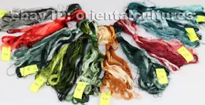 Chinese 100%real natural silk,hand-dyed embroidery floss/thread 78colors/skeins - Picture 1 of 6