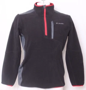 Columbia 1/2 Red Zip Black Pocket Omni-Heat Thermal Fleece Pullover Men's M - Picture 1 of 9