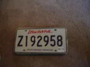 LOUISIANA SPORTSMAN * LICENSE PLATE BUY ALL STATES HERE FREE SHIPPING - Picture 1 of 1