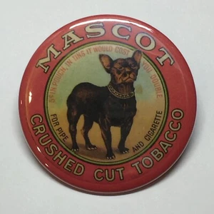 Mascot Tobacco French Bulldog Advertising Pocket Mirror Vintage Style - Picture 1 of 2