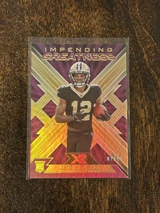 2022 Panini XR #IMG-9 Chris Olave RC Impending Greatness Purple /25 - Saints - Bild 1 von 2