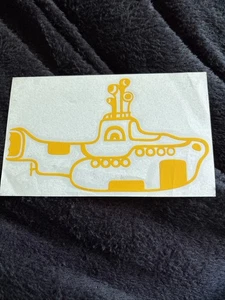 Very old yellow submarine window decal sticker 61/4 X 4 - Picture 1 of 1