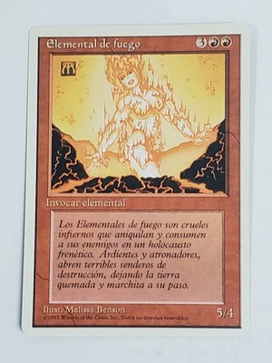 MTG Fire Elemental (Spanish 4th Edition (WB)/Red/U) - BGM - Image 1 of 2