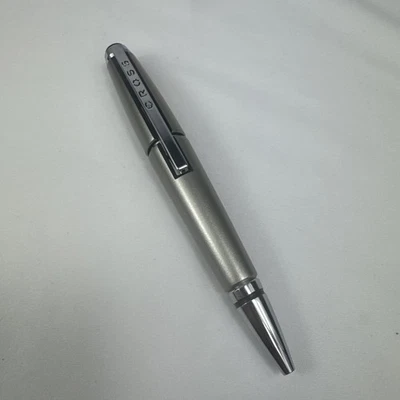 Bolígrafo de recarga Cross Edge Gel Rolling Ball - Barril de plata tinta roja Foto 1 de 4