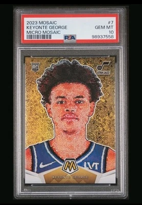 2023-24 Panini Mosaic - Keyonte George #7 Micro Mosaic SSP RC - PSA 10 POP 14 🔥 - Image 1 of 4