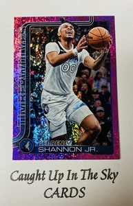 2025-2026 Topps Basketball Terrance Shannon Jr "Pink Holofoil" SP Timberwolves - Bild 1 von 2