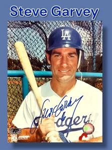 STEVE GARVEY AUTOGRAPHED SIGNED L.A. DODGERS 8X10 PHOTOGRAPH w/APCOA - Picture 1 of 5