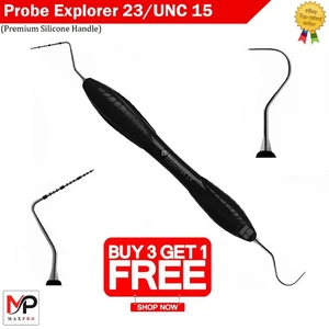 Herramienta de diagnóstico de doble extremo Dental Perio Explorer 23 sonda UNC 15 marca de color - Imagen 1 de 5