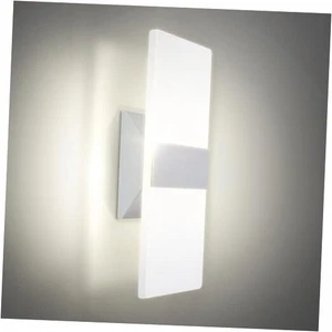  12 Inch LED Indoor Wall Sconce - Modern 1 Pack 12 Inch - Brushed Nickel - Picture 1 of 8