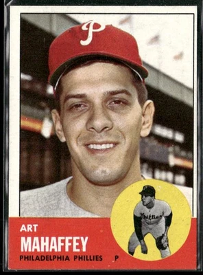 1963 Topps #385 Art Mahaffey EX/EX-MT - Image 1 of 2