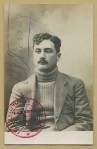 Roland Garros (1888-1918) - French pioneering aviator - Rare signed photo - 1918 - Picture 1 of 2