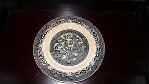 Ancienne assiette décor Willow Manufacture Imp Belgique - Picture 1 of 1