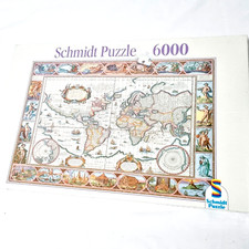 Schmidt 6000 Piece Jigsaw Puzzle Ancient World Map Antique Historical 02766