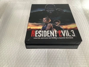 Resident Evil 3 LTD Edition Keyring Badge Bundle+Resident Evil 4 SteelBook+Game. - Picture 1 of 15
