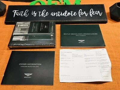 Bentley Arnage RL 2008 2009 manual del propietario (sellado) sin usar SRVCE BK LWB LH RH nuevo Foto 1 de 4