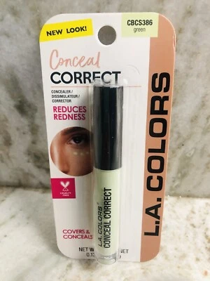 L.A. COLORS Conceal Correct Concealer/ Green-Reduces Rednees.Cruelty Free:0.13oz - Image 1 of 4