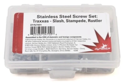 Dynamite DYN7901 Stainless Steel Screw Set : Slash / Stampede / Rustler / Bandit - Image 1 of 2
