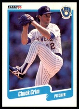 1990 Fleer Chuck Crim Baseball Cards #319