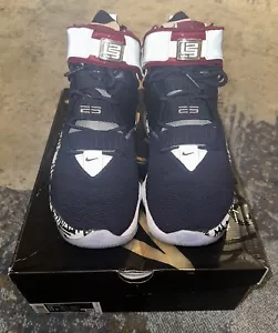 Size 12 - Nike LeBron 17 LeBron 4 Cold Blue Graffiti 2020 SALE !! 😇 - Picture 1 of 8
