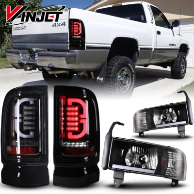Faros LED + luces traseras LED para Dodge Ram 1500 2500 3500 1994-2001 4 piezas lámparas Foto 1 de 4