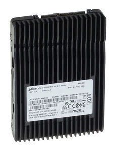 Micron 960 Go 2,5 NVMe U.3 PCIe Gen4 7400 PRO MTFDKCC960TDZ MTFDKCC960TDZ-1AZ1ZAB - Photo 1/1