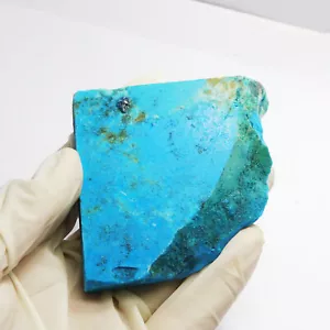 Wunderschöner ungeschliffener roher grober ZERTIFIZIERTER natürlicher Türkis blau 535 kt loser Edelstein - Bild 1 von 14