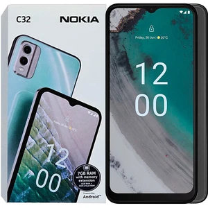 Nokia C32 4G/LTE Charcoal 64GB + 3GB Dual-Sim Factory Unlocked GSM NEW - Picture 1 of 5