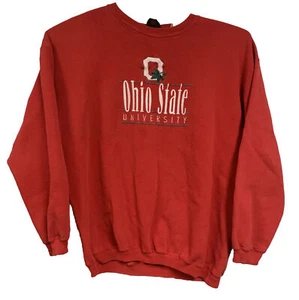Vintage PM Sports Ohio State University Embroidered Sweatshirt Size XL  - Picture 1 of 9