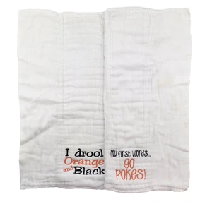 OSU Embroidered Cloth Diapers Oklahoma State University Cowboys Pokes 2 Vintage - Picture 1 of 3