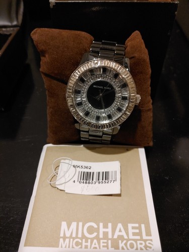 Michael Kors. orologio MK 5362 cinturino ceramica nero e cristalli baguette swarovski