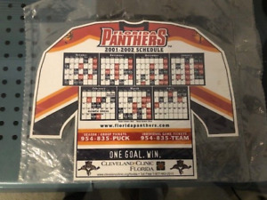Florida Panthers 2001-02 schedule magnet sealed!  mint condition