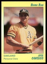 1991 Star Yellow /1500 Jose Canseco #9 NM/MT or Better Oakland Athletics