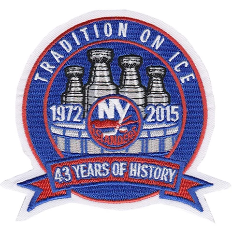2014 2015 New York Islanders 43rd Year Last Season Jersey Logo Patch NHL Hockey Cover