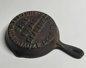 Vintage Active Fortune Cast Iron Pan Advertising Sample Miniature Gauze Range - Picture 1 of 7