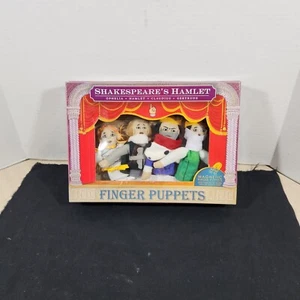 Shakespeare's Hamlet Finger Puppets Figures Ophelia Hamlet Claudius Gertrude - Picture 1 of 15
