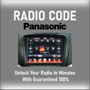 ANTI-THEFT PANASONIC RADIO CODE MODELS UCONNECT 8 .4 UJV STEREO PINCODE SERVICE - Picture 1 of 4