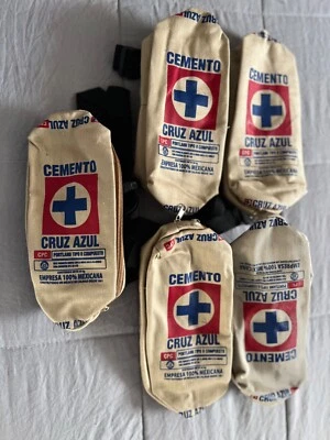 MOCHILITA TIPO CANGURERA CRUZ AZUL TIPO BULTO DE CEMENTO BLUE AND BROWN - Image 1 of 4