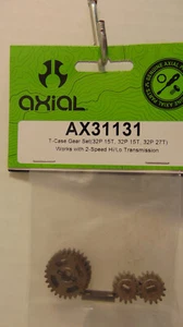 Juego de engranajes de caja de transferencia Axial AX31131 32P 15T/32P 27T 2 velocidades Hi/Lo Nuevo en caja - Imagen 1 de 1